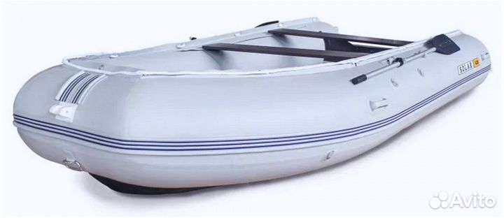 Лодка надувная моторная solar-420 K (Серый)