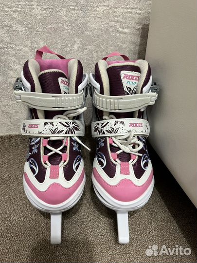 Коньки раздвижные roces 30-35 размер