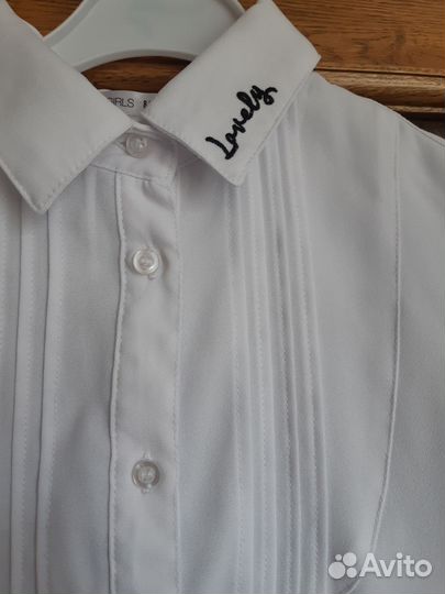 Блузка школьная белая 140