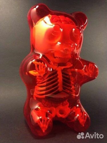 Anatomical Gummi Bear 4D puzzel - Red