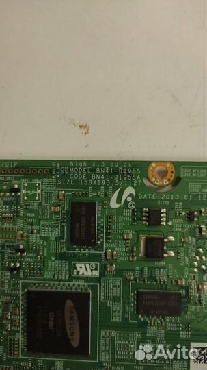 Плата Main Samsung BN41-01955A, тюнер BN40-00262A