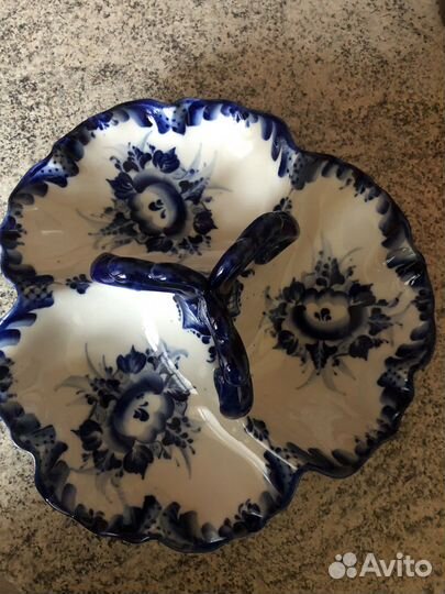 Менажница Гжель