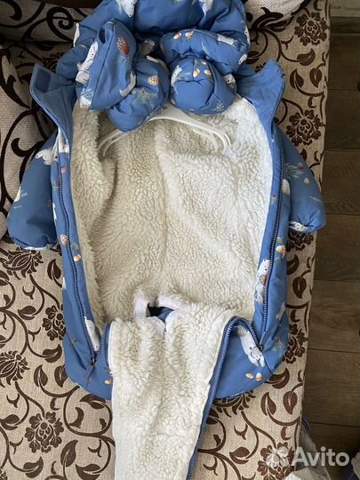 Комбинезон зимний бу р-р 74-80