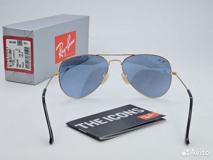 Очки Ray Ban Aviator 3025 Light Grey Стекло