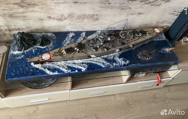 Модель корабля бисмарк