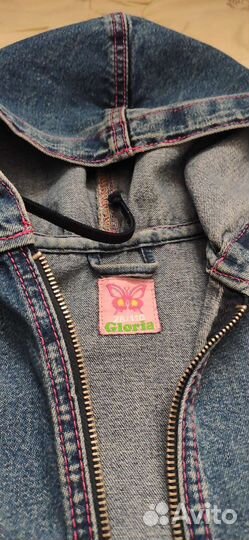 Джинсовая куртка для девочки 110