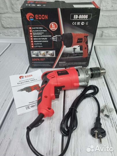 Дрель безударная сетевая Edon ED-8006
