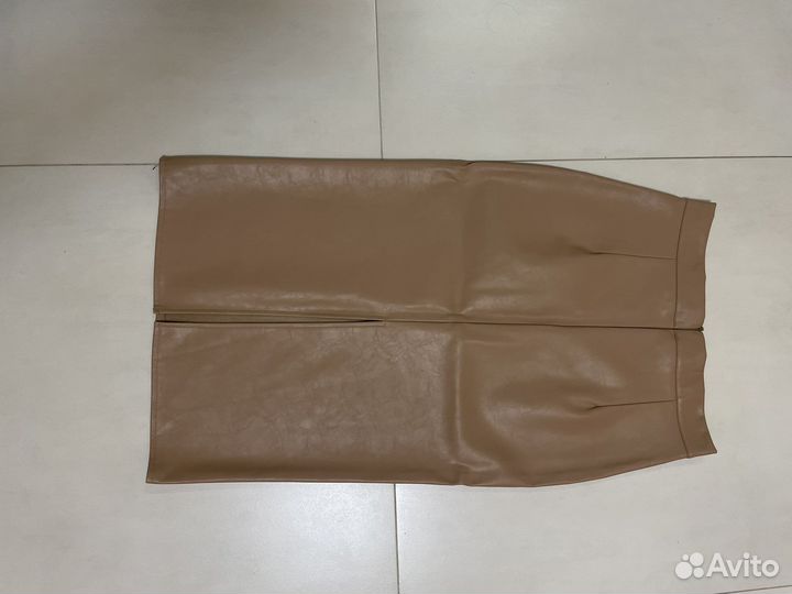 Юбка карандаш из экокожи