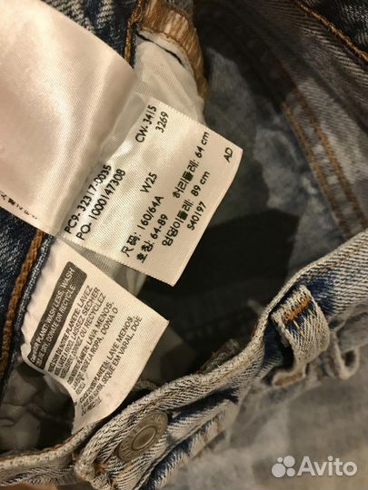 Джинсовые шорты levis