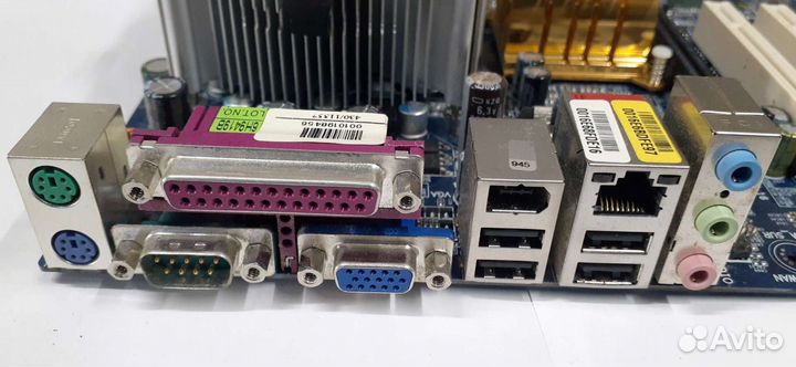 Материнская плата с процессором и озу