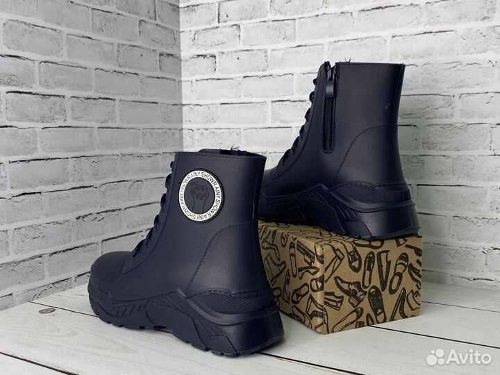 Резиновые сапоги ботинки новые