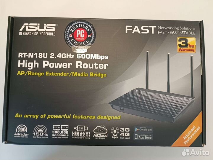 WiFi роутер asus RT-N18U