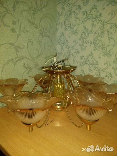 Люстра потолочная бу