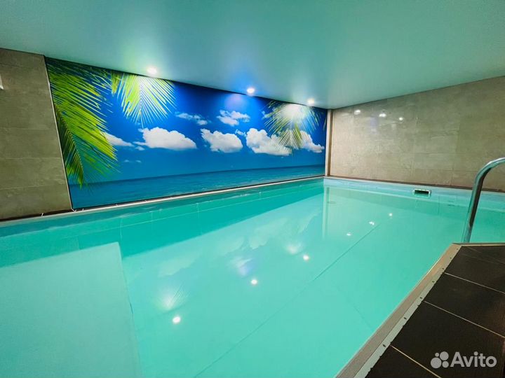 Баня сауна на час с бассейном