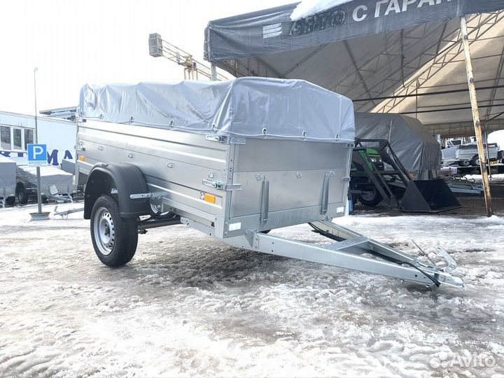 Прицеп сст 7132-2К (Надставной борт и Тент 0.6)