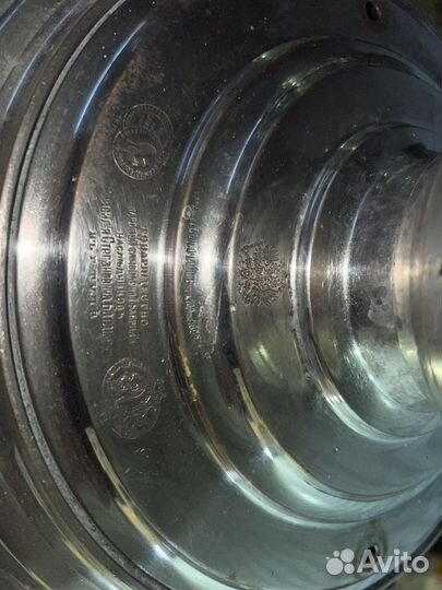 Самовар рюмка Баташева в никеле 6-7л