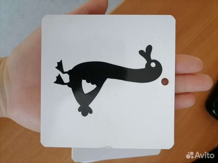 Черно белые карточки для новорожденного