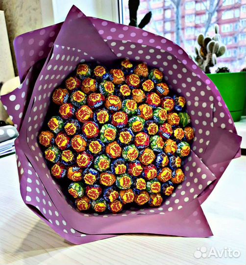 Букет из чупа чупсов Букет из конфет