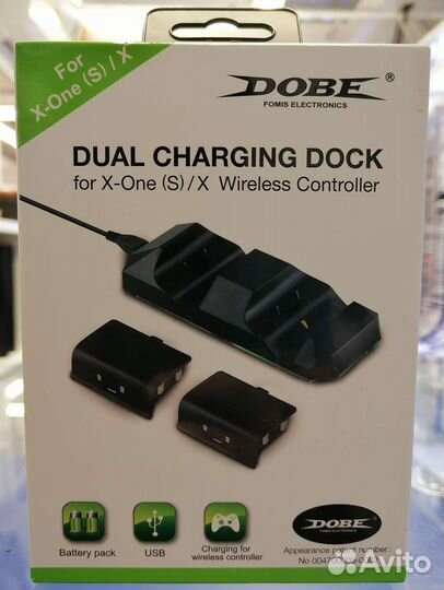 Док.станция Xbox One + 2Акб Череый