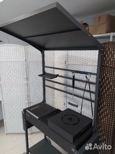 Мангал с крышей сталь 3мм