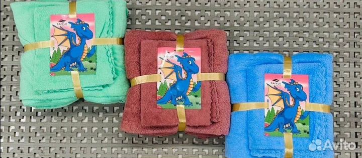 Набор из 2 полотенец 70х140см и 35х75см