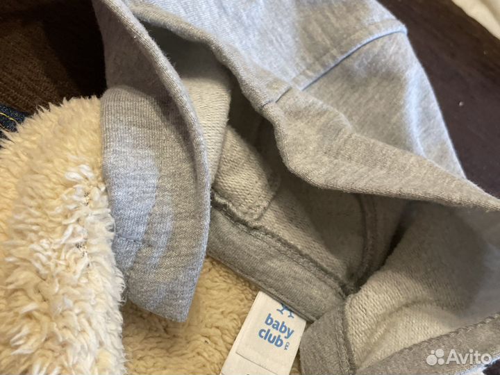 Джинсовая куртка теплая, на меху