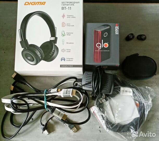 Провода hdmi, эндоскоп, наушники,др