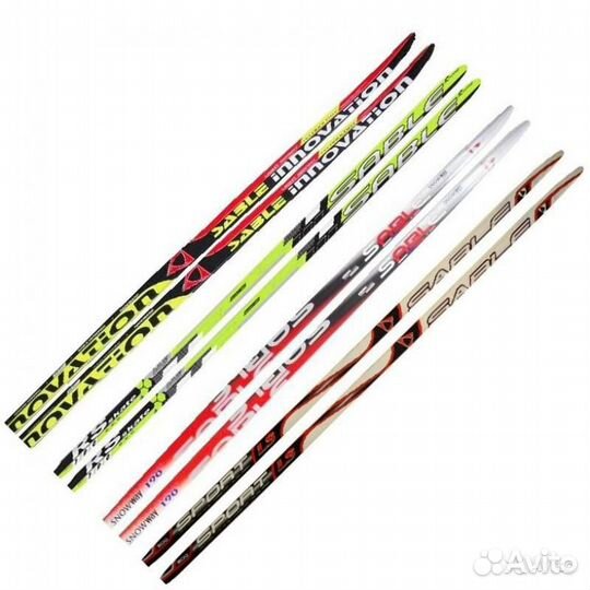 Лыжи пластиковые STC 130 step детские