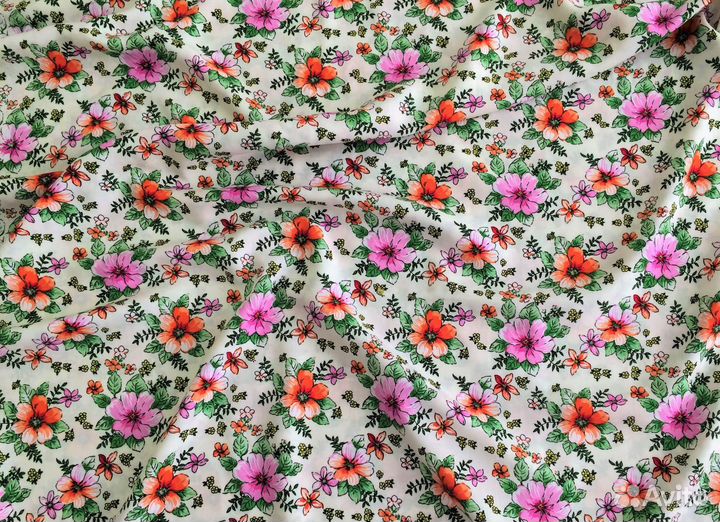 Ткань штапель отрез 3м -№7, плательный