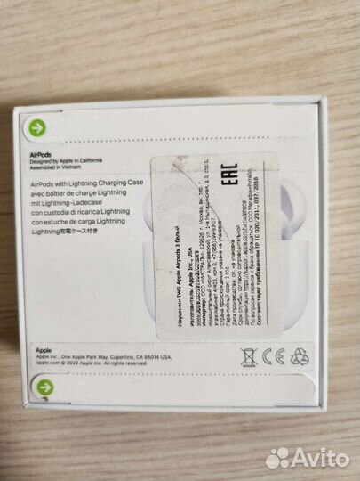 Наушники apple airpods 3