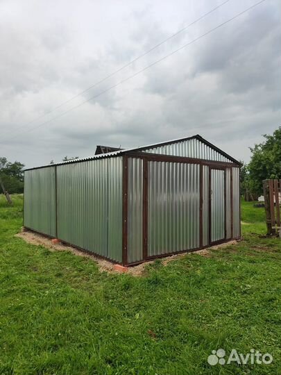 Гараж -пенал Сарай из профильного листа