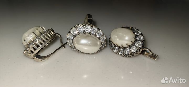 Набор серьги и кольцо