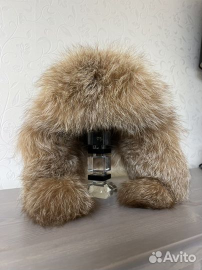 Шапка ушанка натуральный мех женская