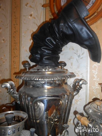 Сапог Для Самовара. Хромовый. Гармошка