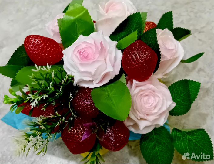 Букет цветов из мыла