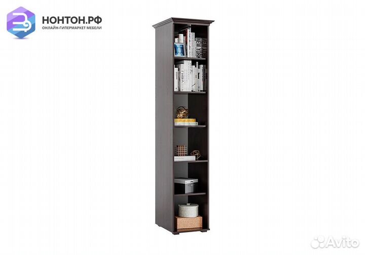 Пенал со стеклом Престиж жемчуг / венге