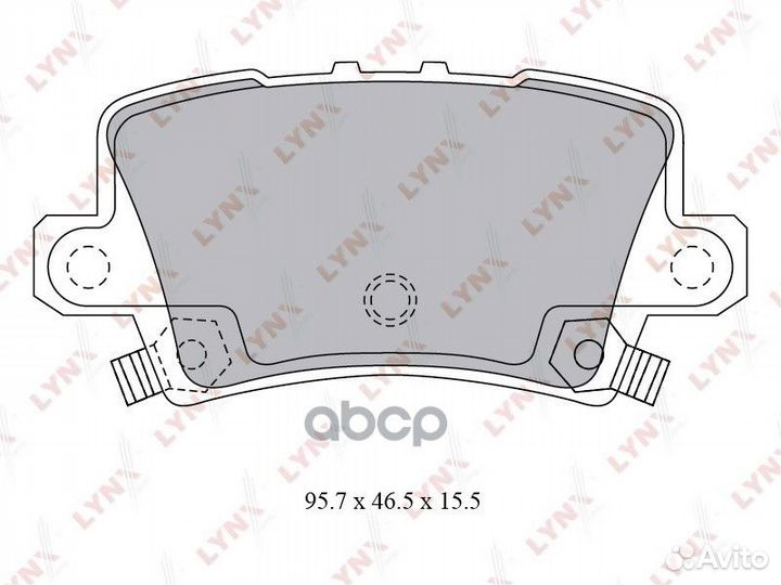 Колодки тормозные задние BD-3432 lynxauto