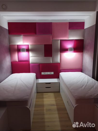 Мягкие стеновые панели в детской