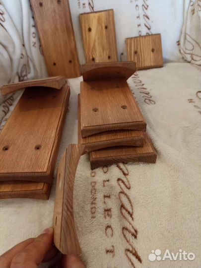 Накладки на бревно для розеток