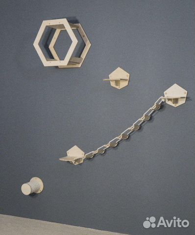 Настенный игровой комплекс для кошек