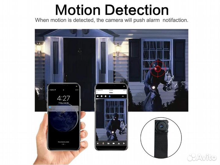 WiFi Мини камера удаленный просмотр с телефона