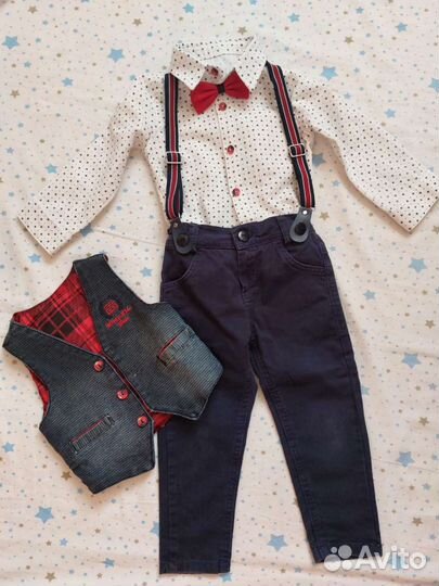 Костюм тройка для мальчика 92 размер