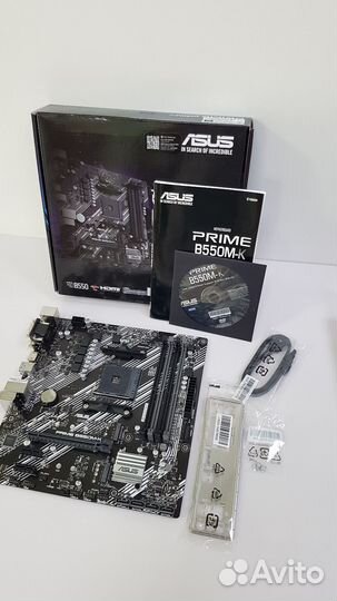 Мат. плата asus prime B550M-K (RTL) AM4 4DDR4