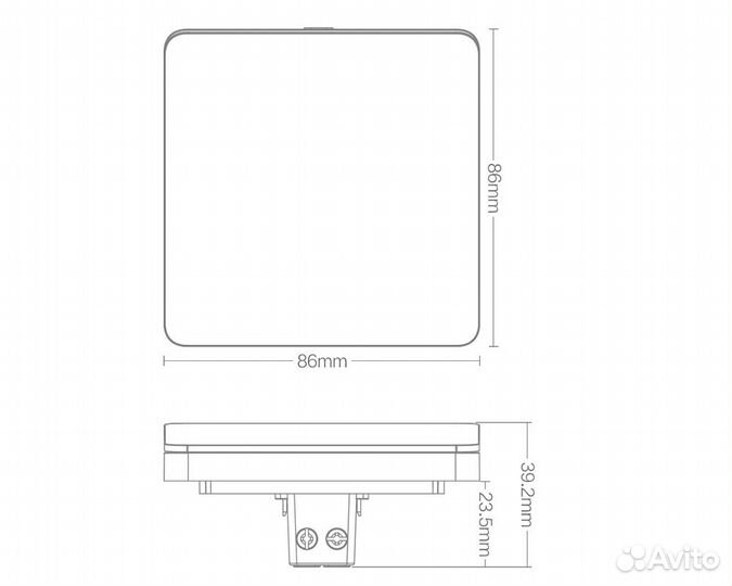 Настенный встраиваемый выключатель Yeelight Flex