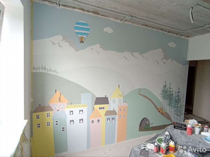 Роспись стен, картины для интерьера