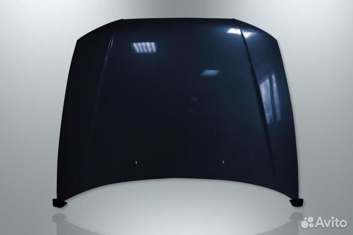 Капот Хендай Акцент цвет темно-синий