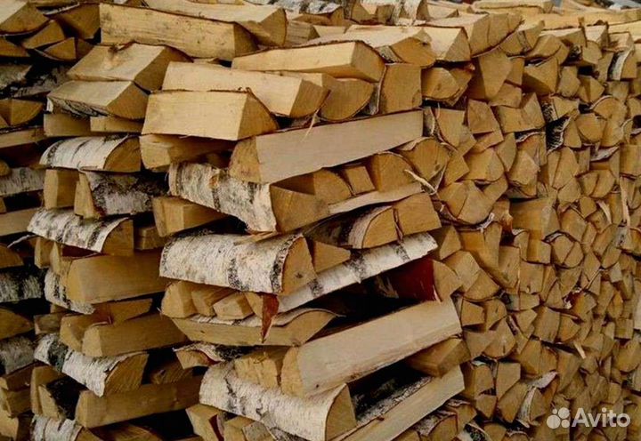 Дрова березовые. Колотые