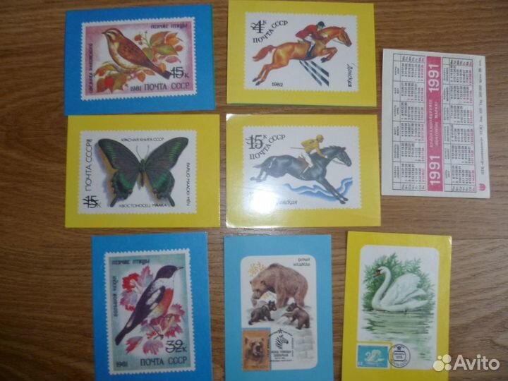 Календарики СССР 80-90 годы в отличном состоянии