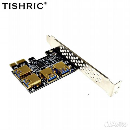 Разветвитель pci-e x1 на 4 pci-e x16