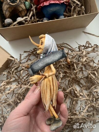 Ватные елочные игрушки